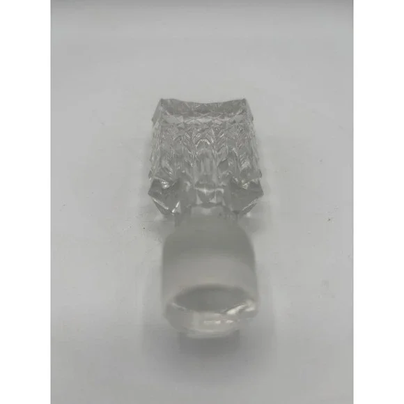Vintage Cut Lead Crystal Decanter Stopper Clear - Picture 2 of 5